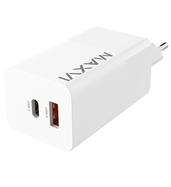Сетевой блок Maxvi A482GN 65W USB/Type-C белый EAC