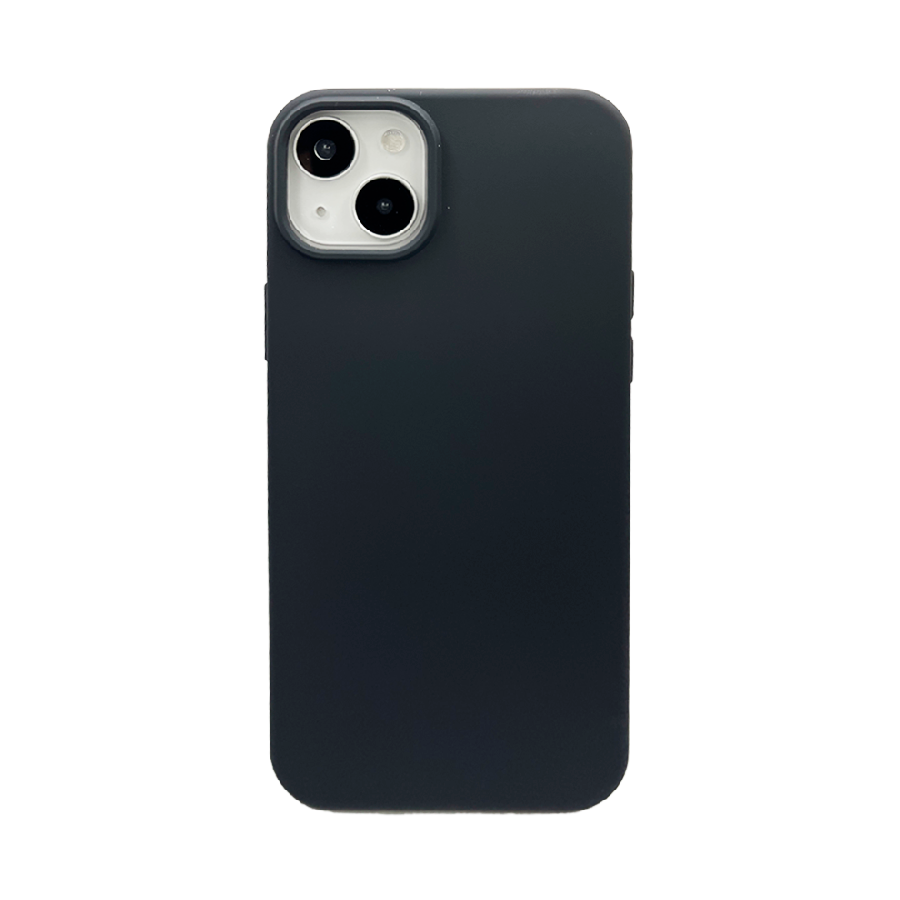 Силиконовая накладка Silicone Case с MagSafe для iPhone 14 черная UAE