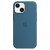 Накладка для iPhone 13 Pro MagSafe ЭкоКожа синяя
