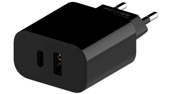Сетевое зарядное устройство Maxvi CHL-602PD USB+USB-C черный