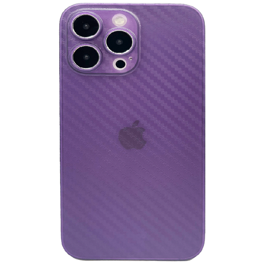 Пластиковая накладка KZDOO AIR CARBON для iPhone 14 Pro Max фиолетовая