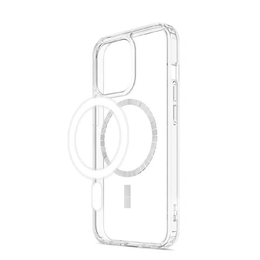 Пластиковая накладка Clear Case MagSafe для iPhone 15 прозрачная
