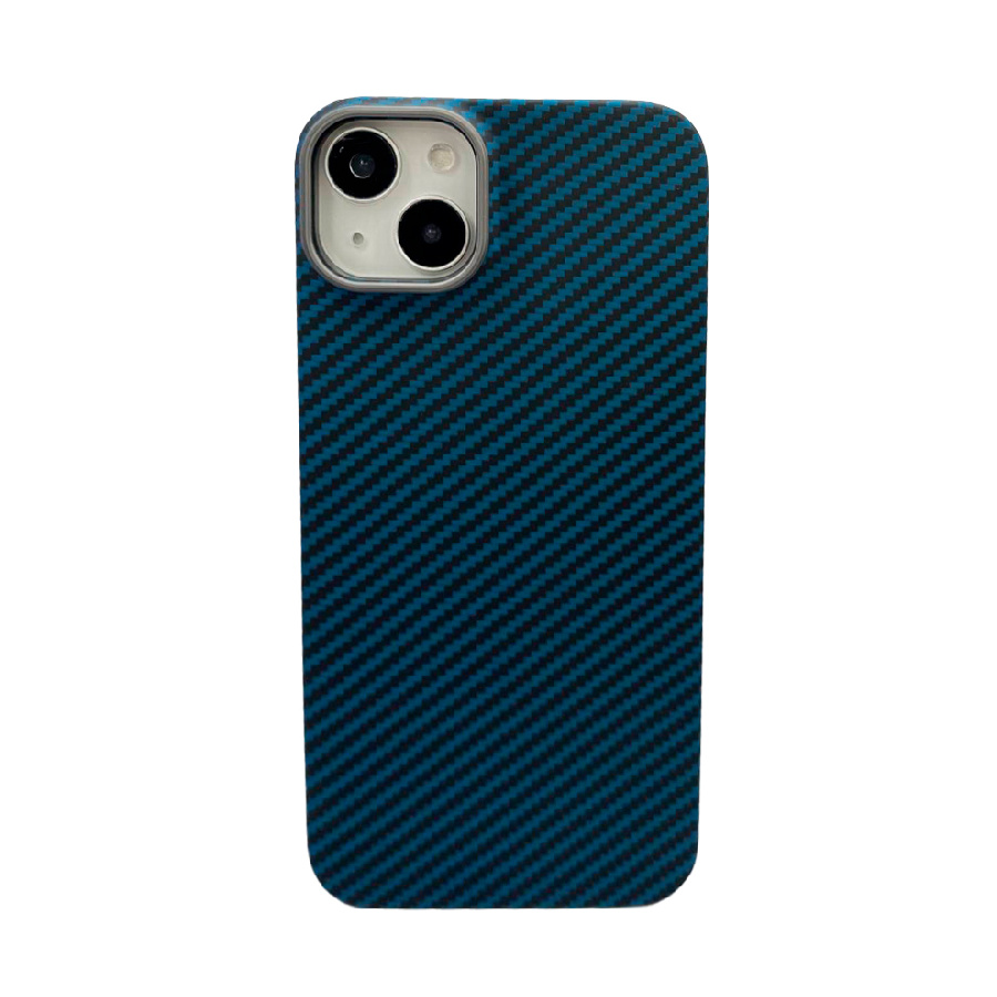 Пластиковая накладка KZDOO KEVLAR для iPhone 14 Plus синяя