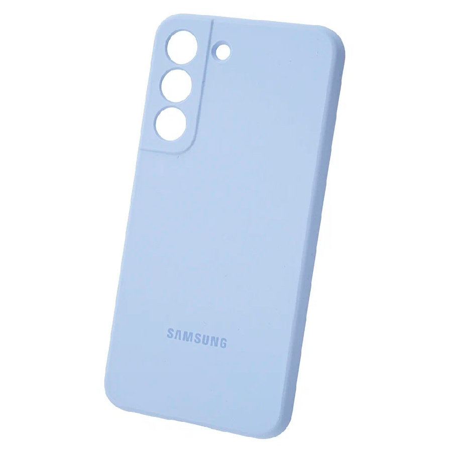 Силиконовая накладка для Samsung Galaxy S22 Plus (SС) синяя Partner