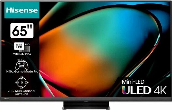 65" Телевизор Hisense 65U8KQ MiniLED, 4K Ultra HD, СМАРТ ТВ, VIDAA