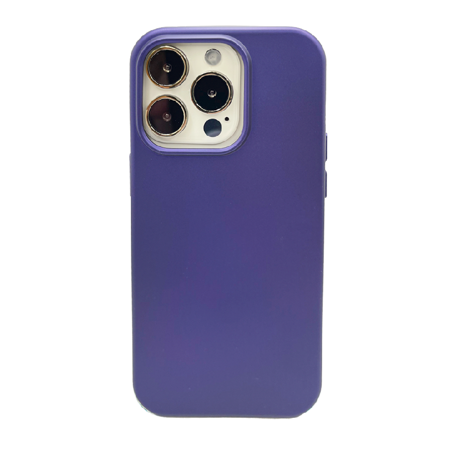 Силиконовая накладка KZDOO MAG ICOAT для iPhone 14 Pro фиолетовая