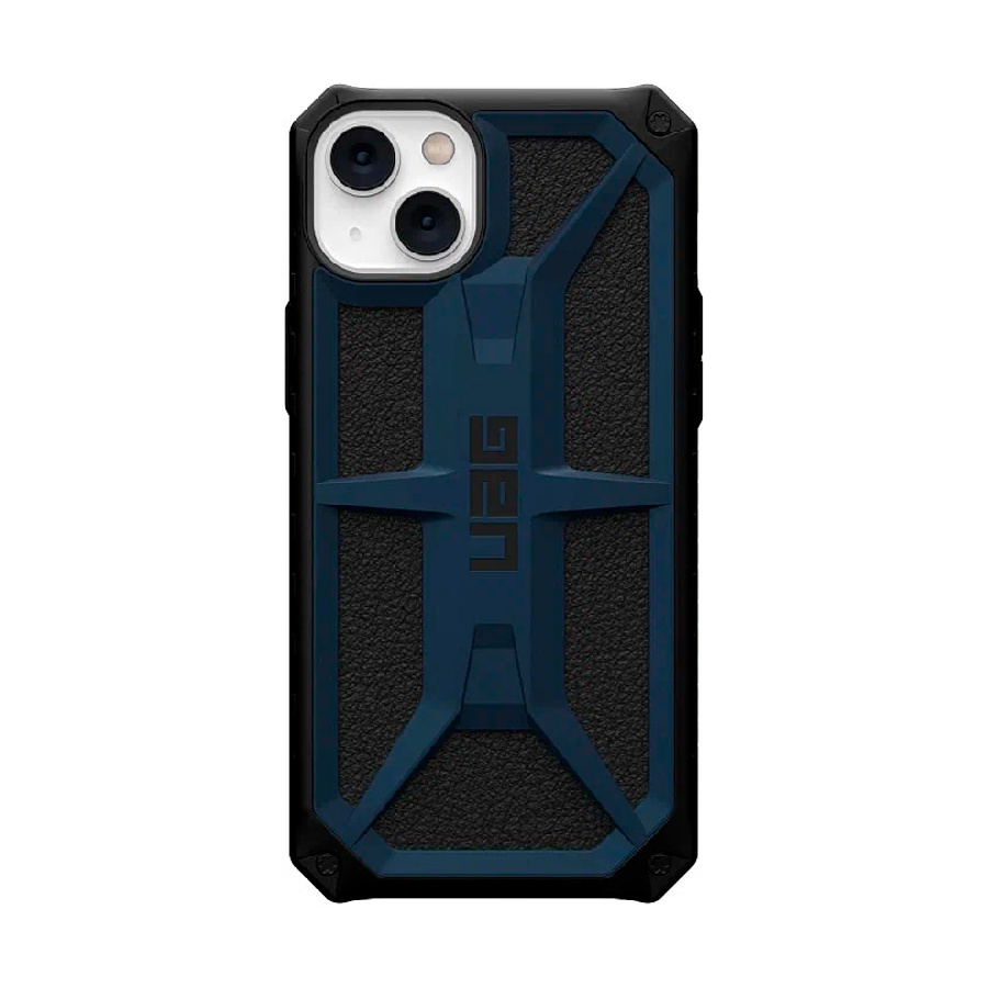 Противоударная пластиковая накладка UAG Monarch для iPhone 14 черно-синий