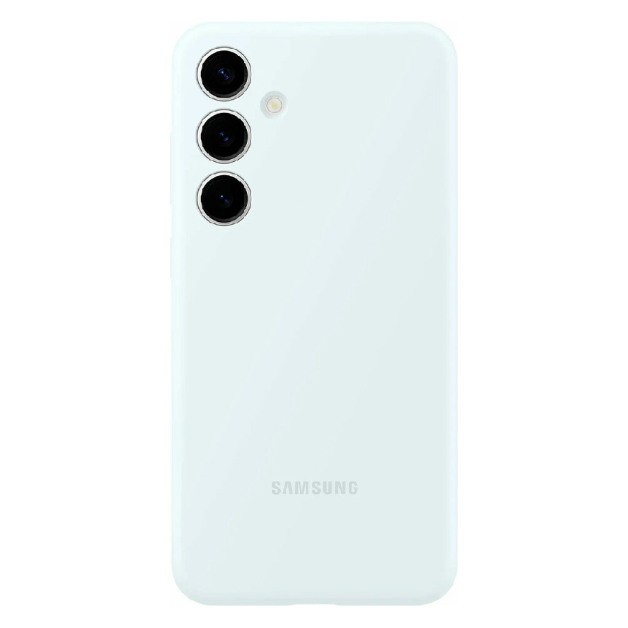 Пластиковая накладка Silicone Case для Samsung Galaxy S24 Plus белый SZ