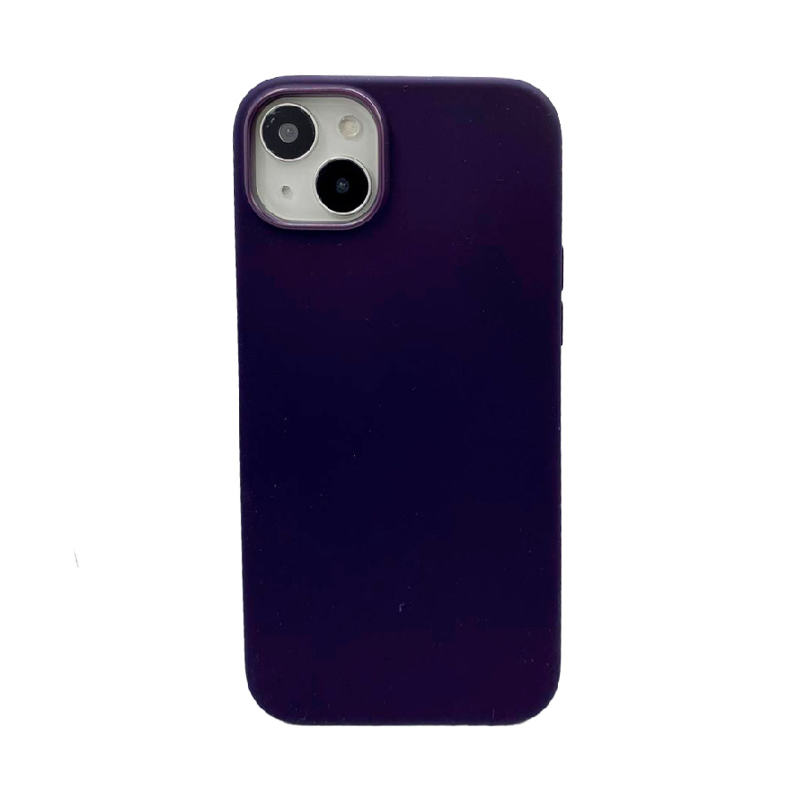 Силиконовая накладка KZDOO MAG ICOAT для iPhone 14 Plus фиолетовая