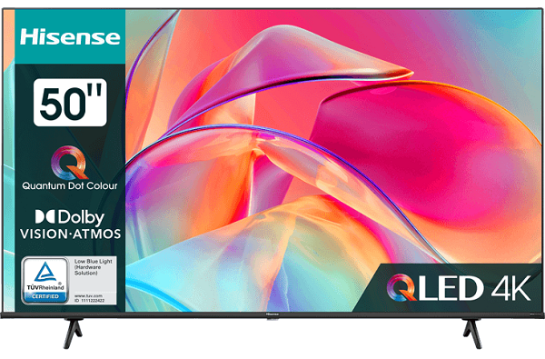 50" Телевизор Hisense 50E7KQ QLED, 4K Ultra HD, черный