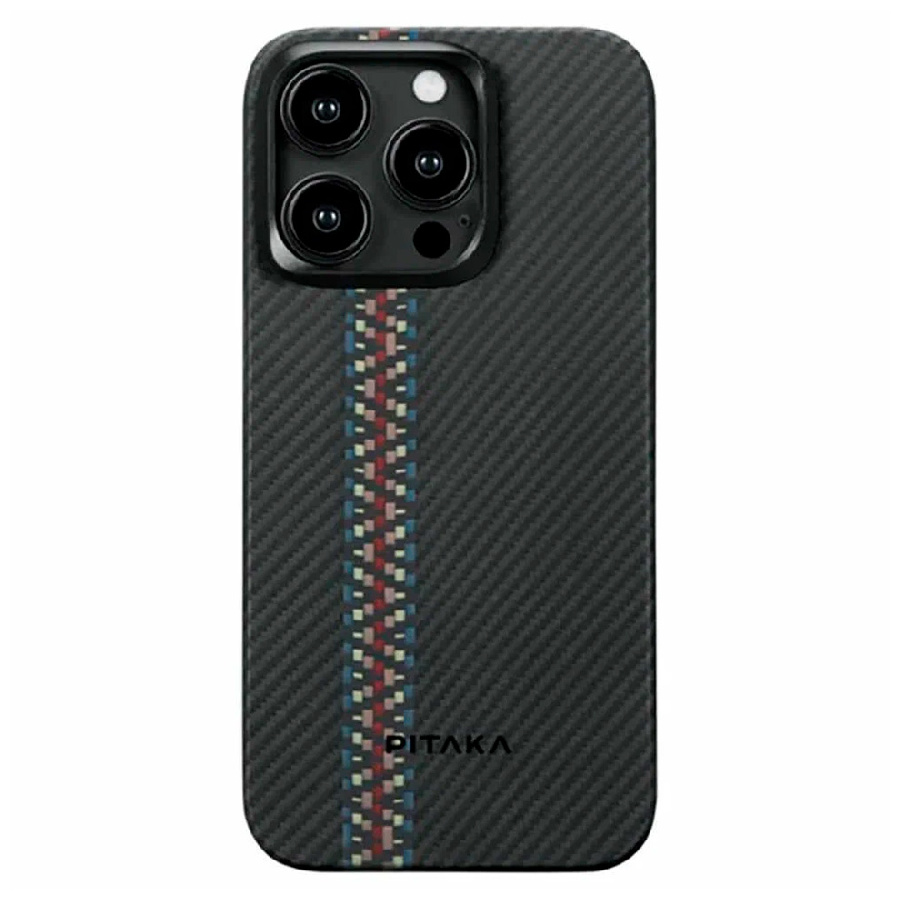 Кевларовая накладка Pitaka Fusion Weaving MagEZ Case 4 для iPhone 15 Pro (6.1"), Rhapsody