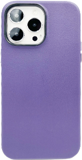 Пластиковая накладка KZDOO Noble для iPhone 14 Pro Max под кожу фиолетовая
