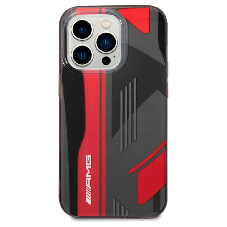 Пластиковый чехол CG Mobile AMG графический рисунокдля iPhone 14 Pro Max затемненный черно/красный 