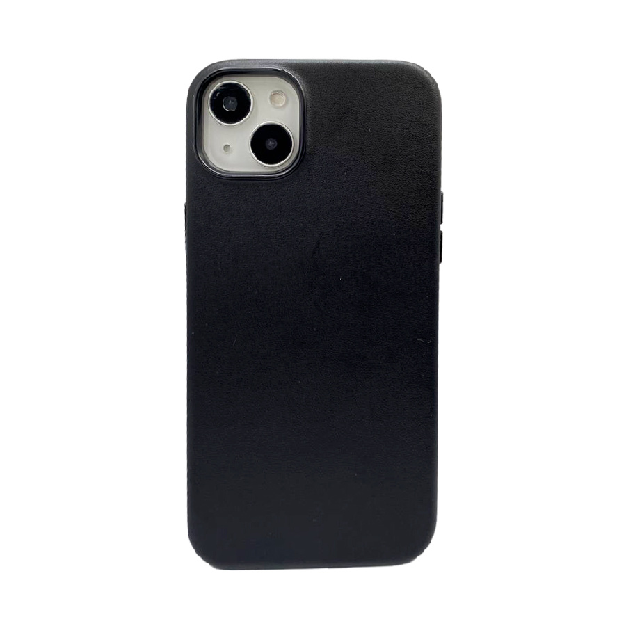Пластиковая накладка KZDOO Noble для iPhone 14 Plus под кожу черная