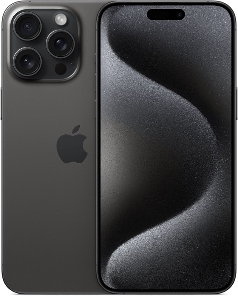 Apple iPhone 15 Pro Max 512GB Dual: nano SIM + eSim titanium black (титановый чёрный)