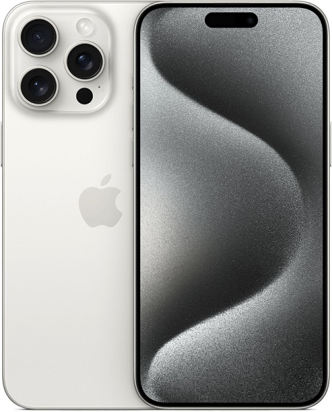 Apple iPhone 15 Pro Max 256GB Dual: nano SIM + eSim титановый белый EAC