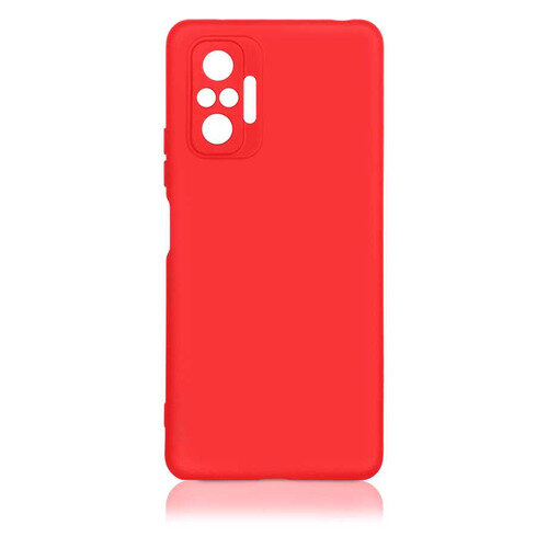 Силиконовая-накладка для Xiaomi Redmi Note 10/10S (SC) красная 