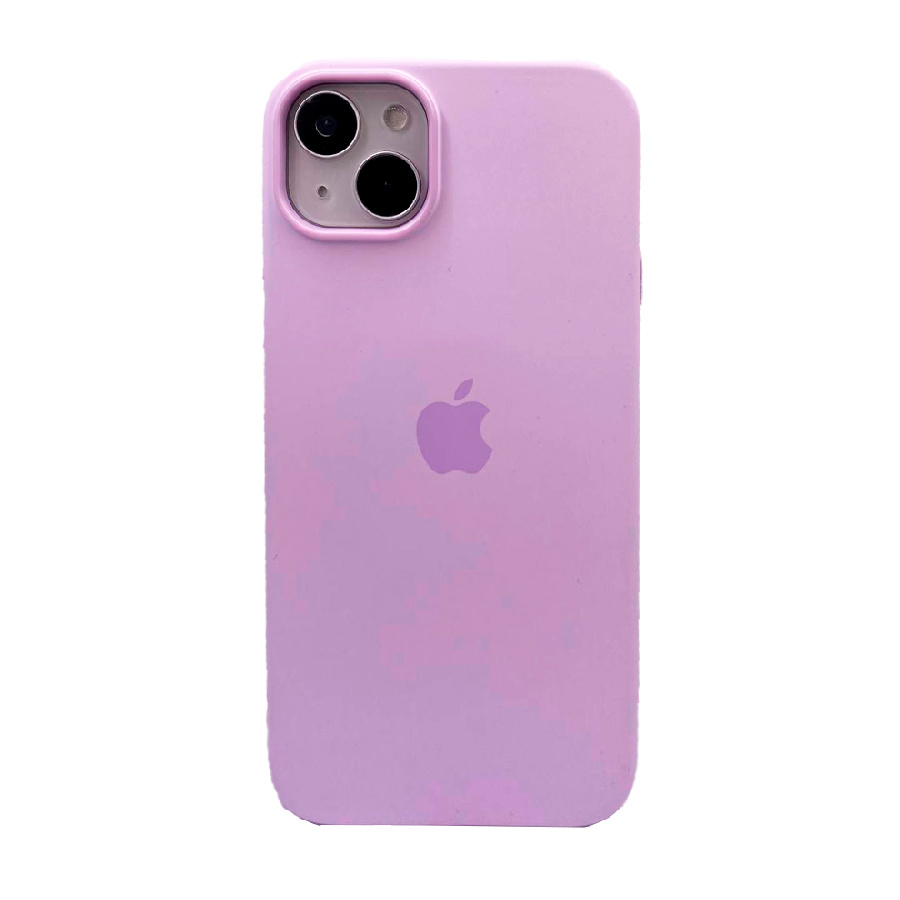 Силиконовая накладка Silicone Case с MagSafe для iPhone 14 Plus светло-фиолетовая UAE