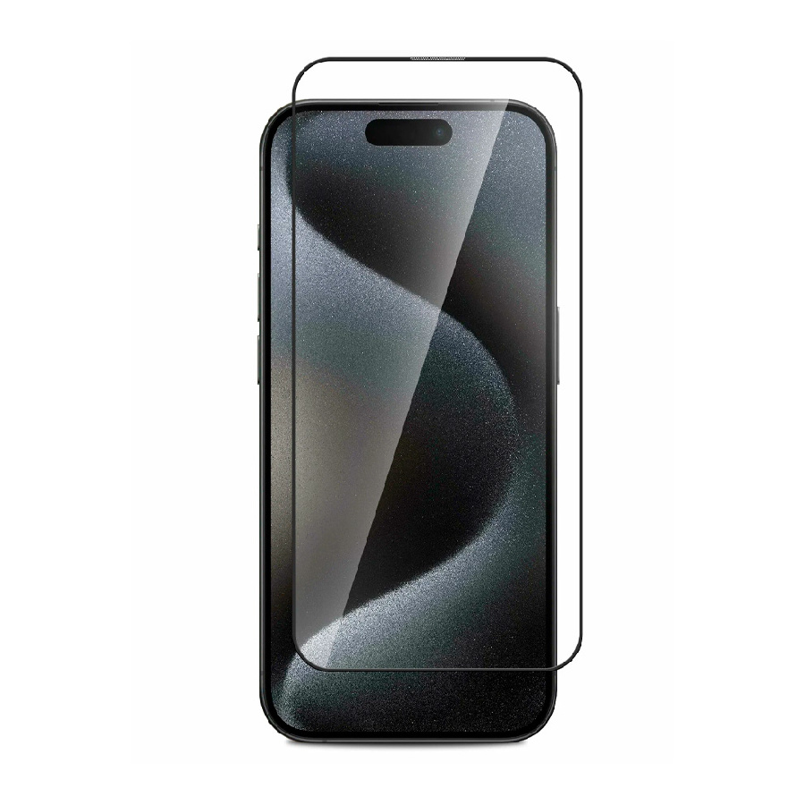 Защитное стекло Xreel для iPhone 15 Pro полноэкранное черное