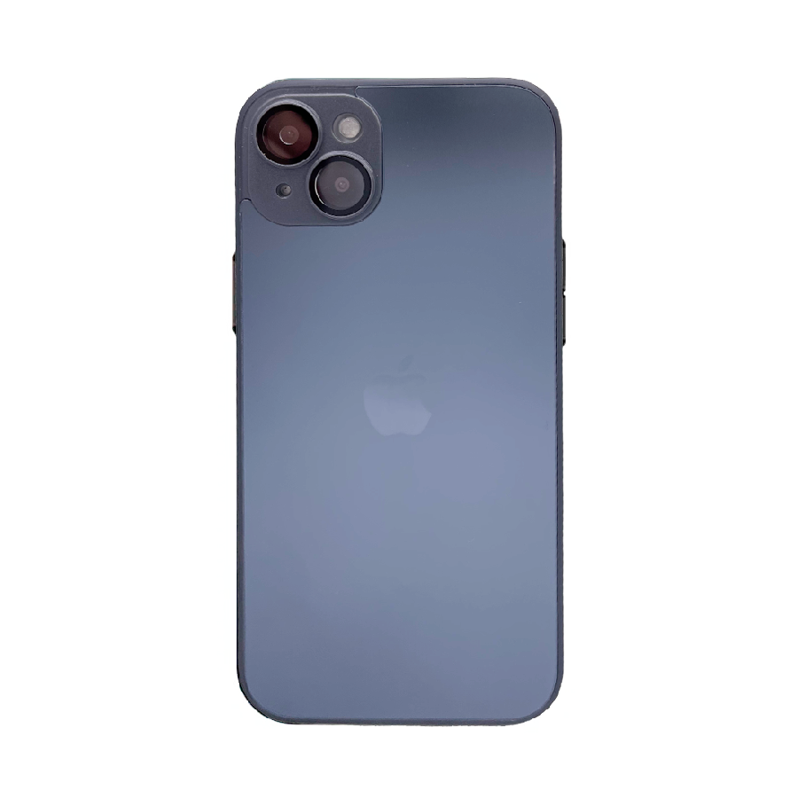 Пластиковая накладка AG Glass case MagSafe для iPhone 14 графит