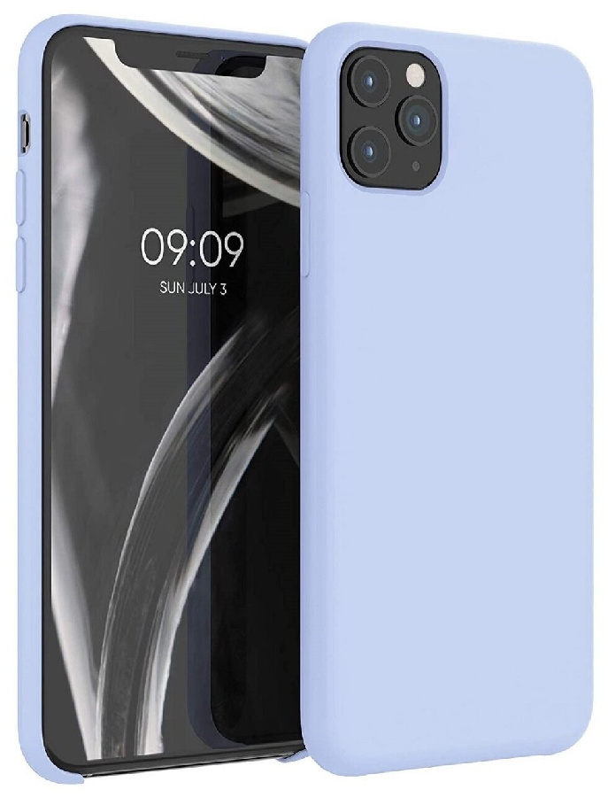 Силиконовая накладка FasiON для iPhone 11 Pro Max (SC) светло-синяя