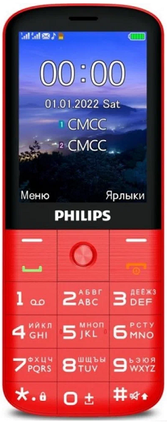 Philips Xenium E227 красный
