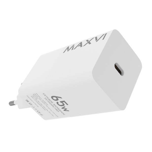 Сетевой блок Maxvi 65W USB-C белый