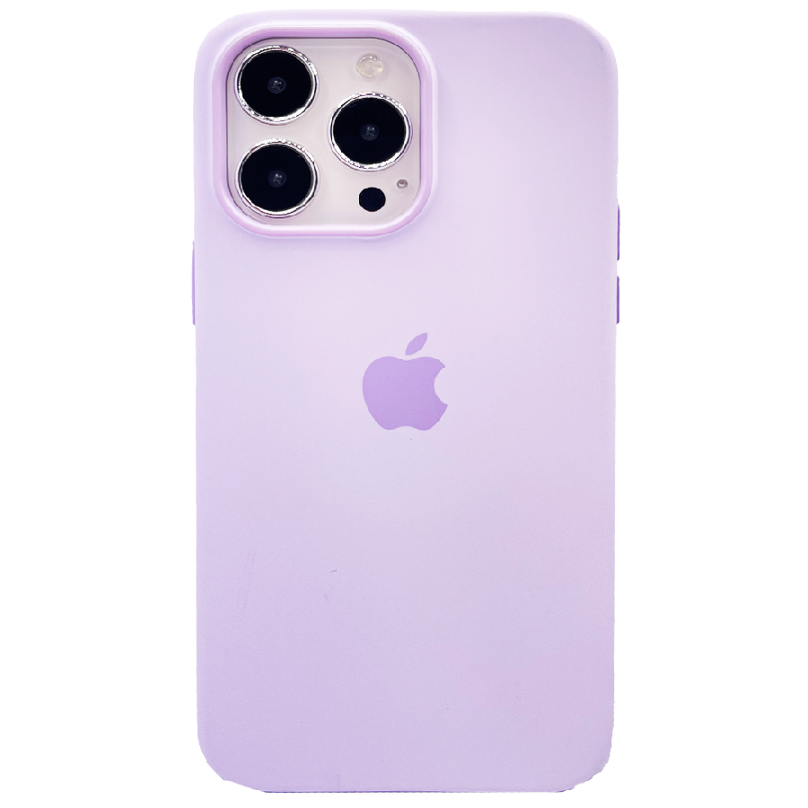 Силиконовая накладка для iPhone 14 Pro Max (SC) ярко-фиолетовая Partner