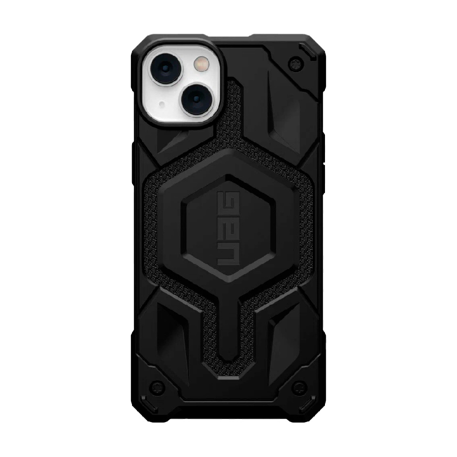 Противоударная пластиковая накладка UAG Monarch Pro MagSafe для iPhone 14 кевлар черная