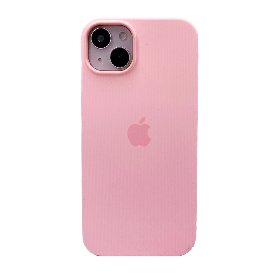 Силиконовая накладка Silicone Case с MagSafe для iPhone 14 светло-розовая UAE