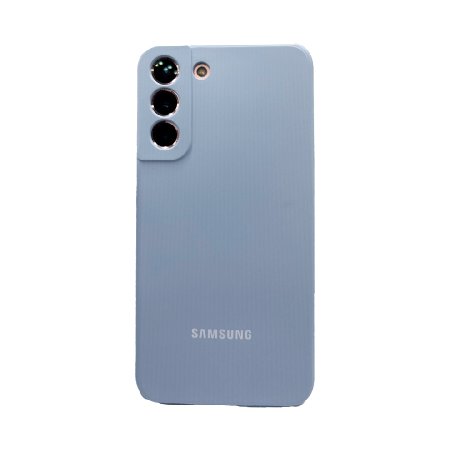 Силиконовая накладка Silicone Cover для Samsung Galaxy S22 Plus голубая UAE