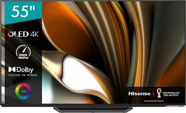 55" Телевизор Hisense 55A85H, OLED, 4K Ultra HD, черный